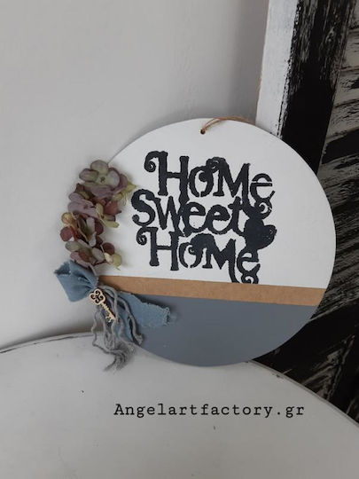 Διακοσμητική Ξύλινη Ταμπέλα Τοίχου "home Sweet Home"