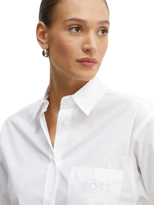 Bostucci Women's Long Sleeve Shirt White