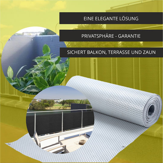 Kadax Διαχωριστικό Σκίασης Γκρι 0.9x3m