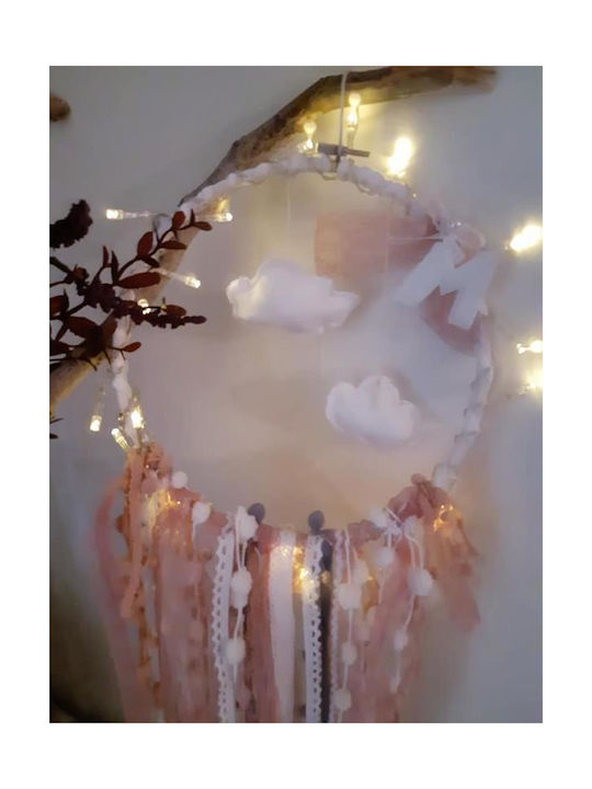 Dreamcatcher Pink Clouds Monogram Lights