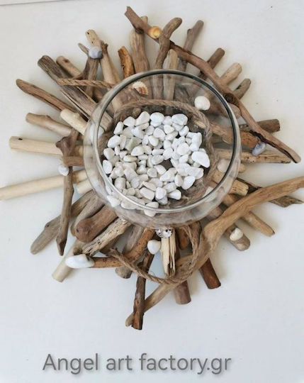 Fishbone Candle Holder Glass
