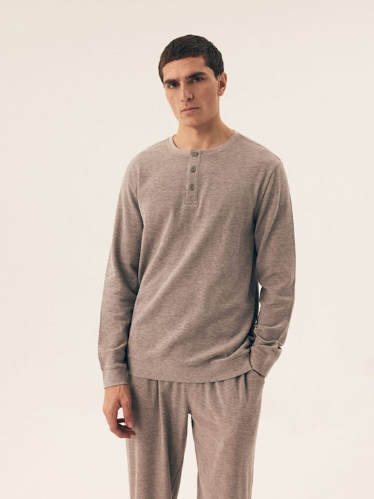 Henderson Men's Winter Pajamas Set Gray