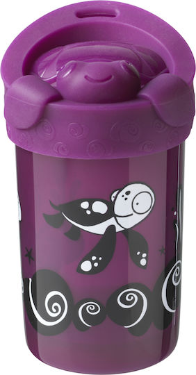 Tommee Tippee Παιδικό Ποτηράκι από Πλαστικό Μωβ 300ml για 18m+