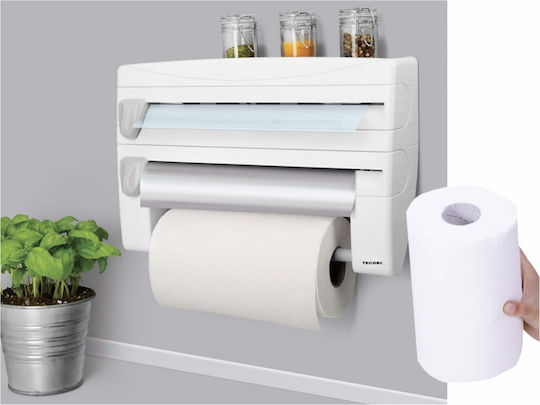 Distribuitor de role Montat pe perete Plastică Albă 24x9x9cm SUPORT44N1-white