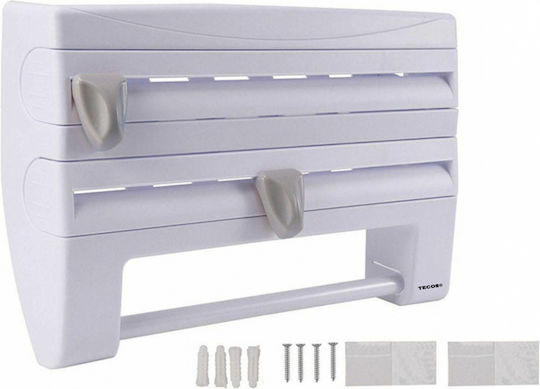 Distribuitor de role Montat pe perete Plastică Albă 24x9x9cm SUPORT44N1-white
