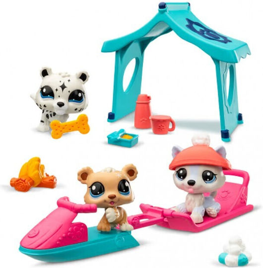 Littlest Pet Shop Playset Παιχνίδι Στο Χιόνι Lps 3 Ζωάκια – Basic Fun #00534