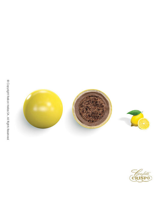 Relkon Κουφέτα în Formă Rotund cu Aromă de Ciocolată albă Galben 900gr