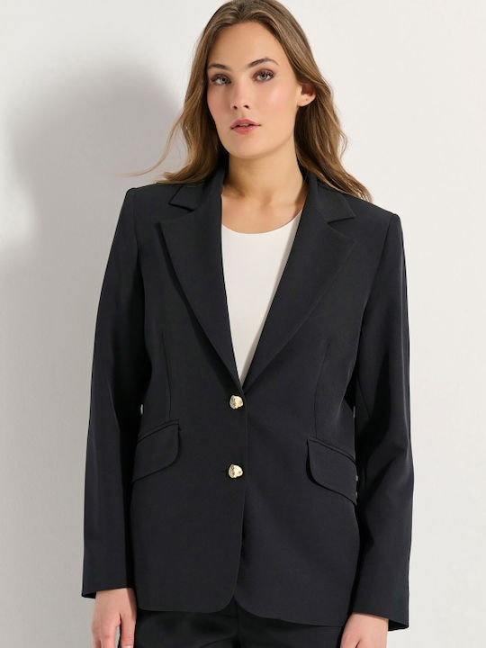 Matis Fashion Lang Damen Blazer Bl