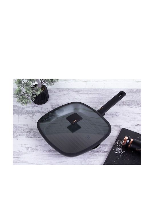 Berlinger Haus Monaco Collection Grill With Lid made of Aluminum with Non-Stick Coating 28cm