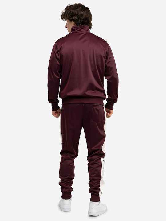 Lonsdale Pember Sweat Set Burgundy