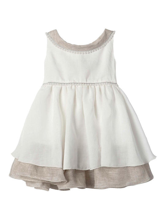 Nst Nastasia Rochie De Botez Ecru Fleur Adcock