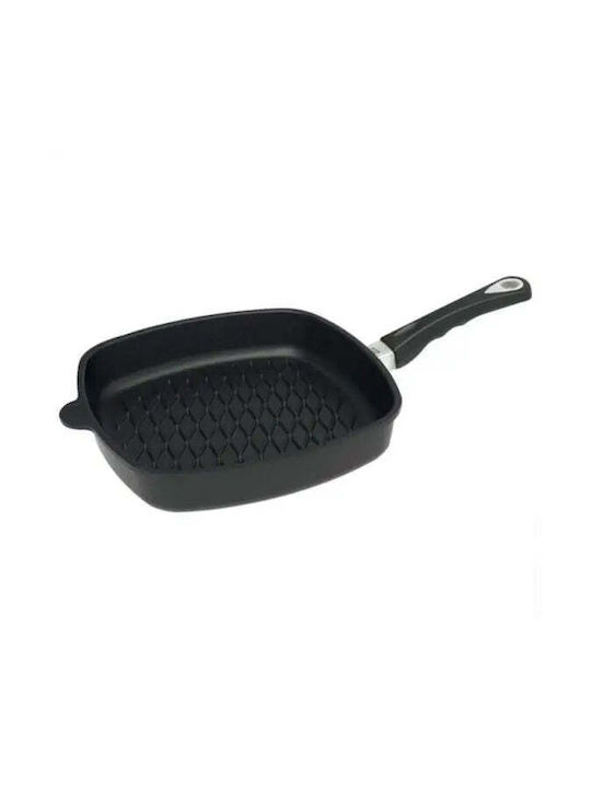 AMT Gastroguss Aluminum Grill Pan with Non-Stick Coating 28cm