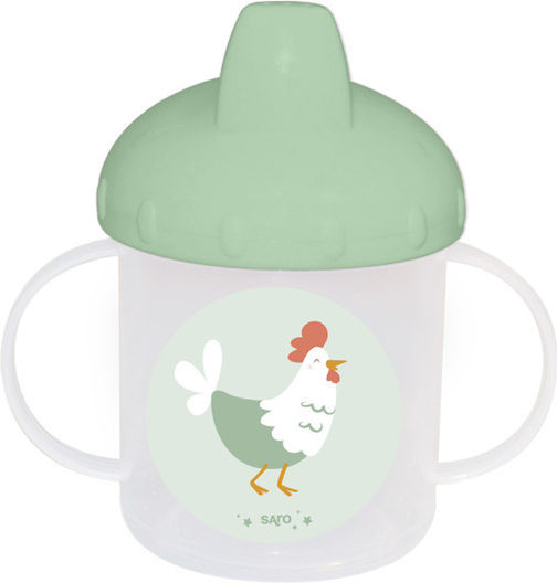 Saro Saro Funny Farm Plastic Green Baby & Kids Feeding Set 5 Pieces