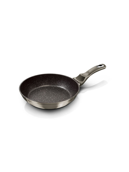 Berlinger Haus Metallic Line Grey Edition Pan made of Aluminum with Stone Coating Carbon Collection 30cm