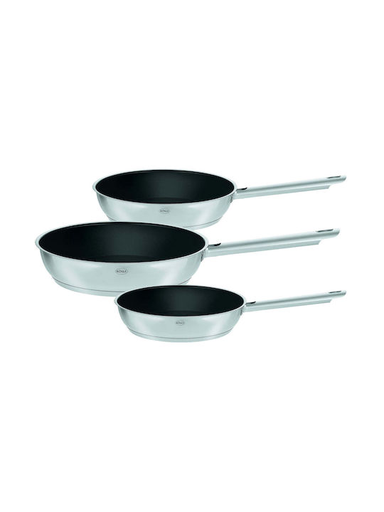 Rosle Elegance Set De Tigăi Din Aluminiu Cu Acoperire Interioară Antiaderent 3 Piese