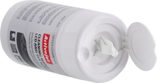Active Jet Active Jet Büroreinigungsmittel Reinigungstücher für LCD/TFT 100 Stück