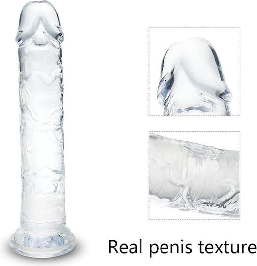 SMD Vanguard Ρεαλιστικό Dildo με Βεντούζα Διάφανο 18cm