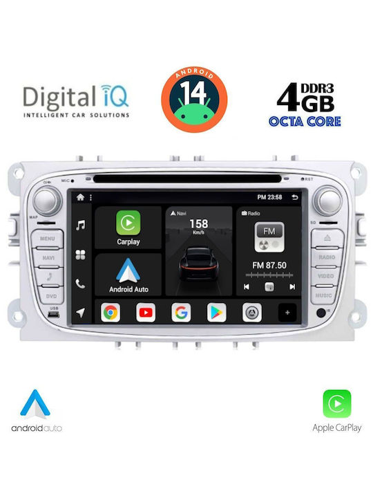 Digital IQ Car Audio System 2007-2011 (Bluetooth/USB/AUX/WiFi/GPS/Apple-Carplay/Android-Auto) with Touch Screen 7"