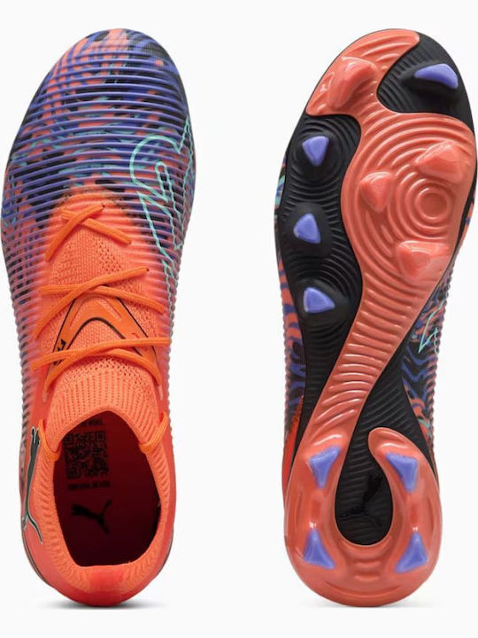 PUMA Future 8 Match Ποδοσφαιρικά Παπούτσια με Τάπες FG/AG Πορτοκαλί