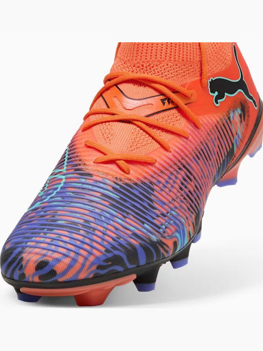 PUMA Future 8 Match Ποδοσφαιρικά Παπούτσια με Τάπες FG/AG Πορτοκαλί
