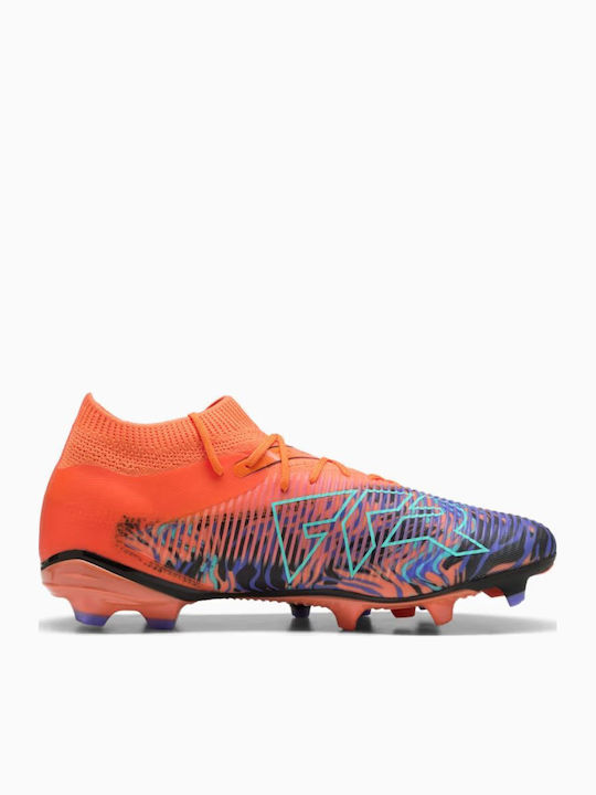 PUMA Future 8 Match Ποδοσφαιρικά Παπούτσια με Τάπες FG/AG Πορτοκαλί