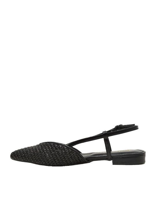 Damen Ballerinas Slingback in Schwarz Farbe
