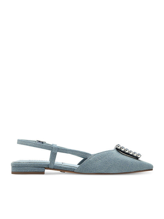 Γυναικείες Μπαλαρίνες Slingback σε Μπλε Χρώμα