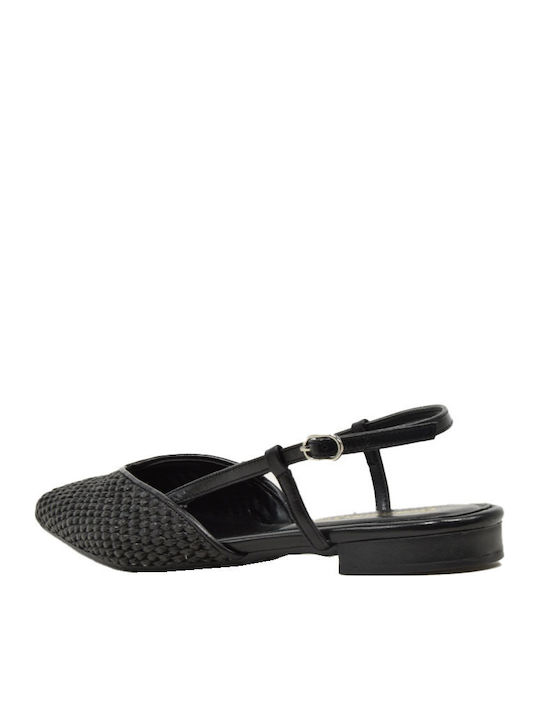 Damen Ballerinas Slingback in Schwarz Farbe