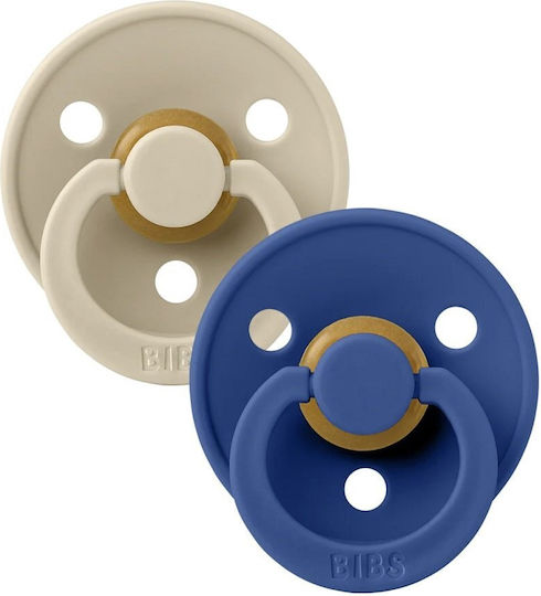 Bibs Colour Πιπίλες Καουτσούκ Vanilla / Cornflower για 0+ μηνών 2τμχ