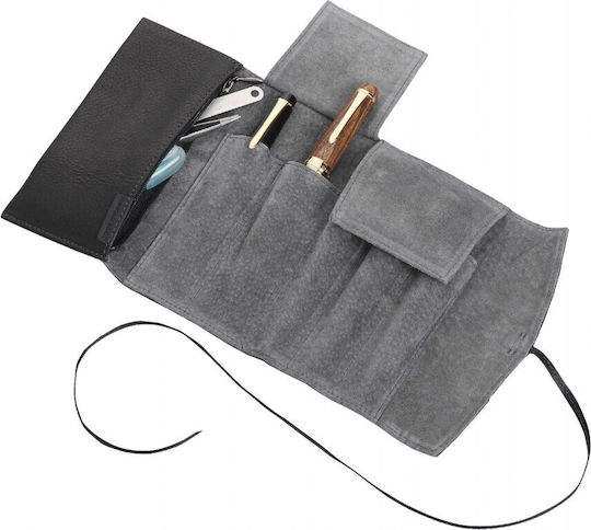 Pilot Namiki Pensemble Pen Case Five Pens Leather Pen Wrap Zipper Black Psrf5-01-b 3131910441632