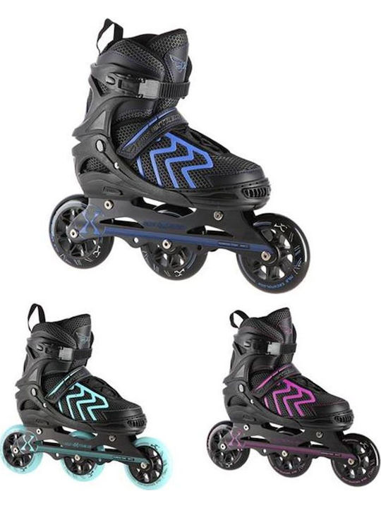Nils Inline Αυξομειούμενα Rollers Μαύρα Παιδικά