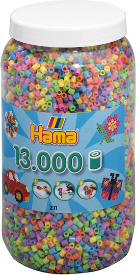 Hama Παιδική Χειροτεχνία 13.000 Pastel Mix Beads 13τμχ