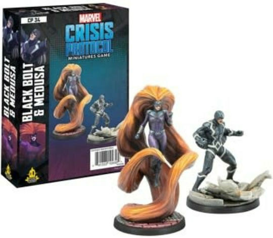 Marvel Comic Books Crisis Protocol Crisis Protocol Black Bolt & Medusa Figures