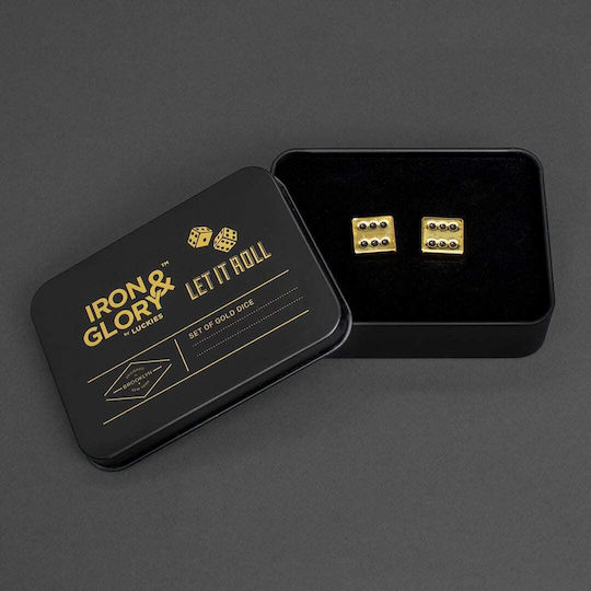 Iron & Glory Let It Roll Sets Gold Dice