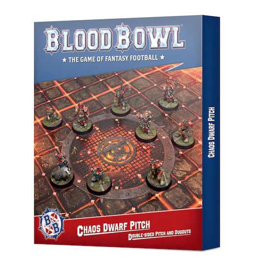 Games Workshop Blood Bowl Chaos Dwarf Team Pitch & Dugouts Scenery