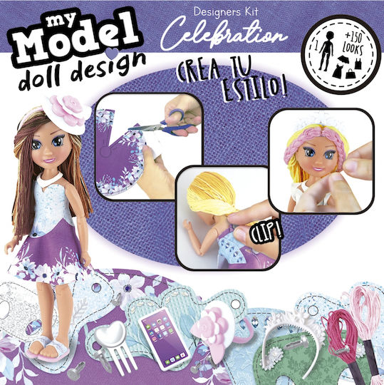Educa Children's Craft My Model Doll Design- Celebration for Children 6+ years old Years