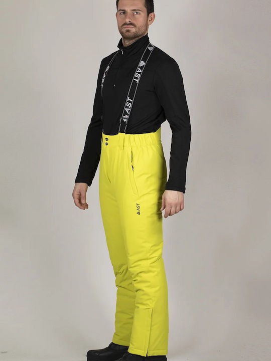 Astrolabio AE9B-047 Men's Trousers for Ski & Snowboard Yellow