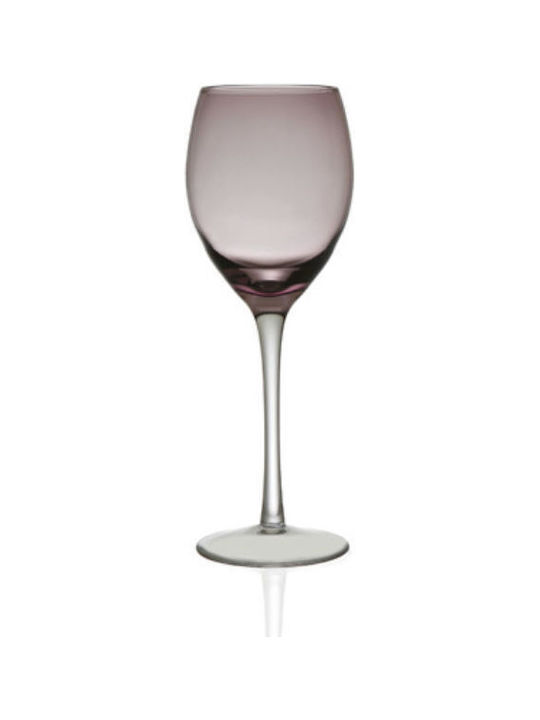 Cryspo Trio Irid Set of Glasses Water made of Glass in Purple Color Stemmed 360ml 52.012.53 6pcs