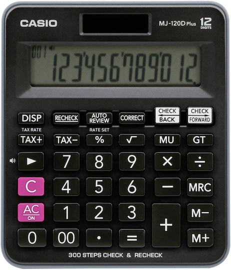 Casio Calculator Accounting 12 Digits in Black Color 1pcs