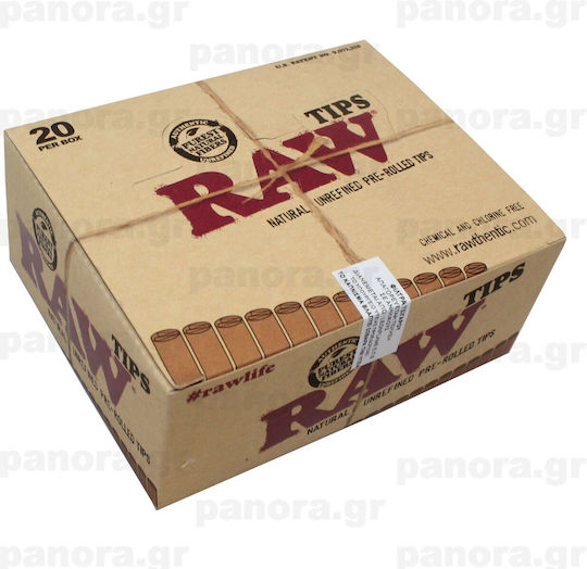 Raw Τζιβάνες Pre Rolled Cone Καφέ 21τμχ