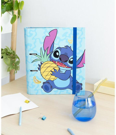 Disney Clipboard with 2 Rings for Paper A4 Blue Lilo & Stitch Tropical 1pcs
