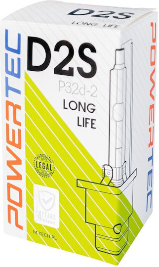 Powertec Λάμπα Αυτοκινήτου D2S / PK32d-2 Xenon 4300K Φυσικό Λευκό 85V 35W
