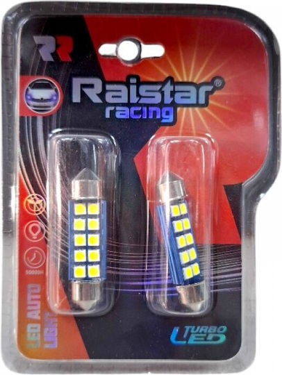 Raistar Λάμπες Αυτοκινήτου LED 6000K Ψυχρό Λευκό 12V 2τμχ