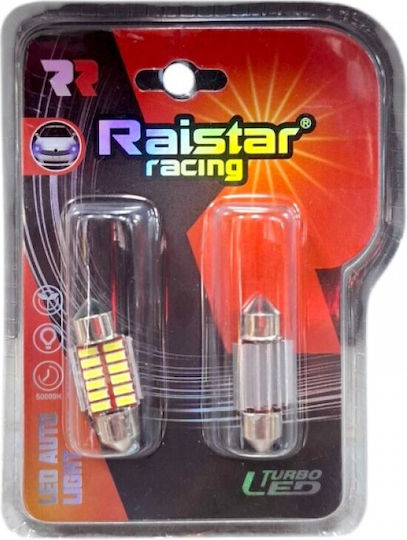 Raistar Lamps Car LED White 12V 2pcs