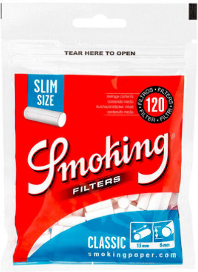 Smoking Vată pentru țigări Simplu 6mm 120x1buc