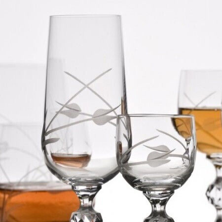 Crystalite Bohemia Set of Glasses Liqueur/Ouzo made of Crystal Stemmed 50ml 6pcs
