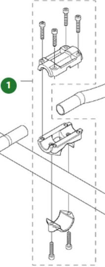 Handlebar Mount for Brush Cutter Husqvarna 243r 253r 543rs 553rs 5779830-01