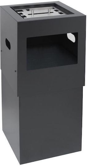 Pam & Co Metallic Waste Bin 90lt Black