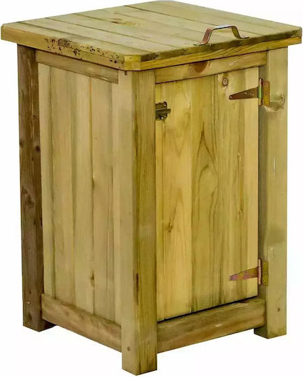 Showood Ξύλινος Κάδος Απορριμμάτων 200lt Καφέ