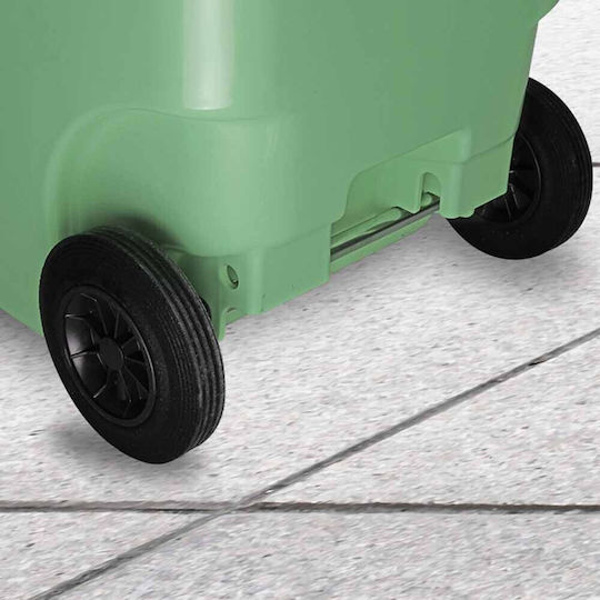 Green City International Plastic Coș de gunoi Deșeuri Coșuri de gunoi cu roți 240lt Gri